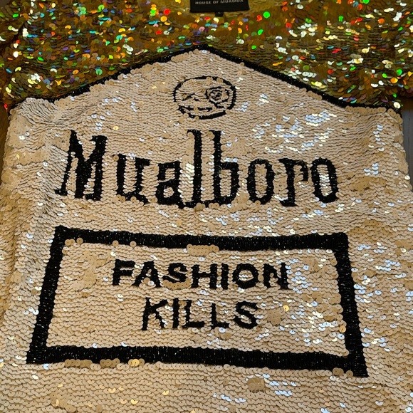 MUALBORO FASHION KILLS SEQUIN MAXI TEE DRESS - Picture 6 of 6